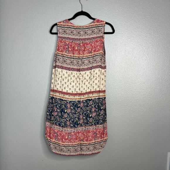 BeachLunchLounge Flowy Sleeveless Dress Patterned Knee Length Lightweight Small - Picture 8 of 8